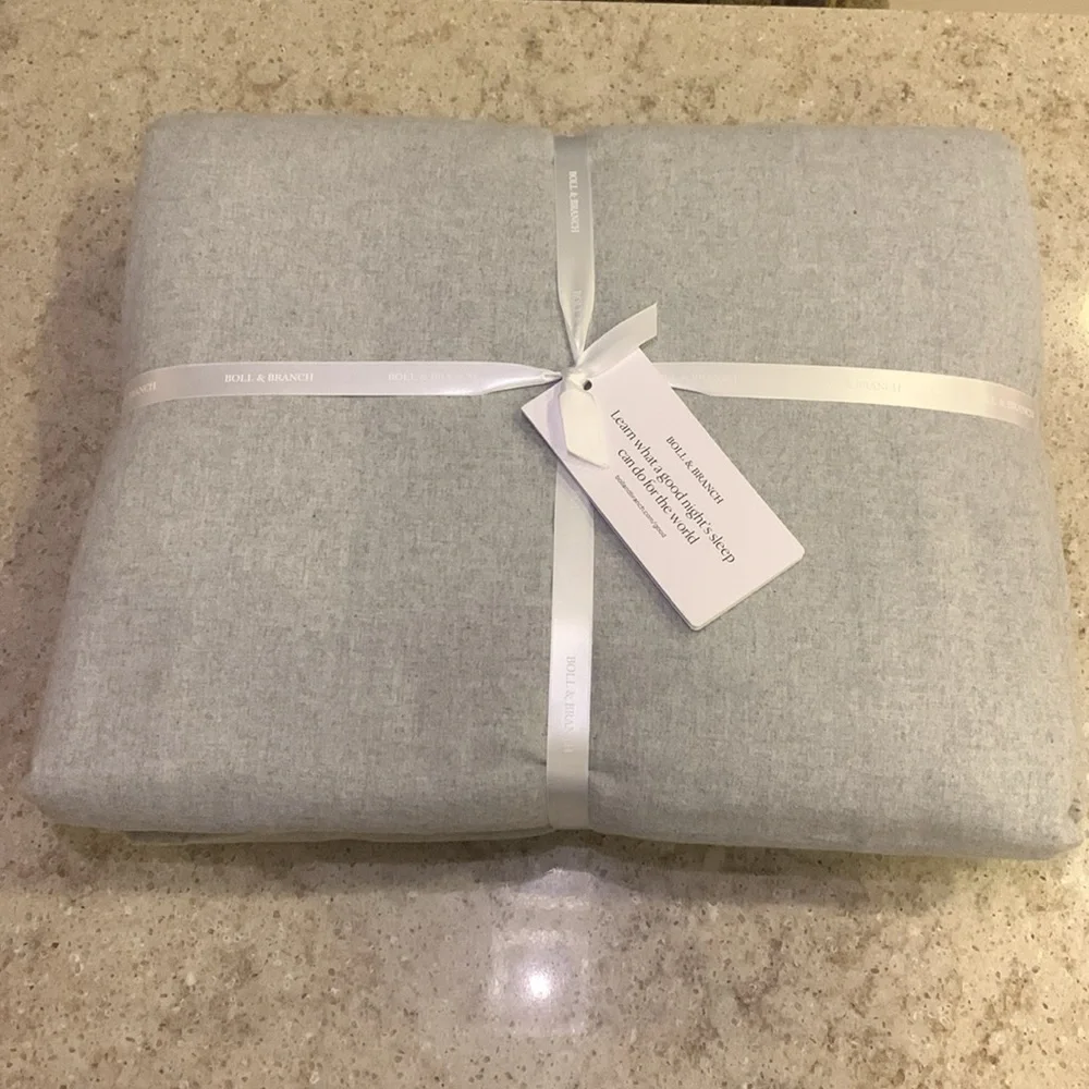 NWT BOLL & BRANCH Heathered Duvet Set Size King/Cal King